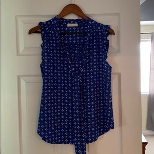 Blue lightweight blouse